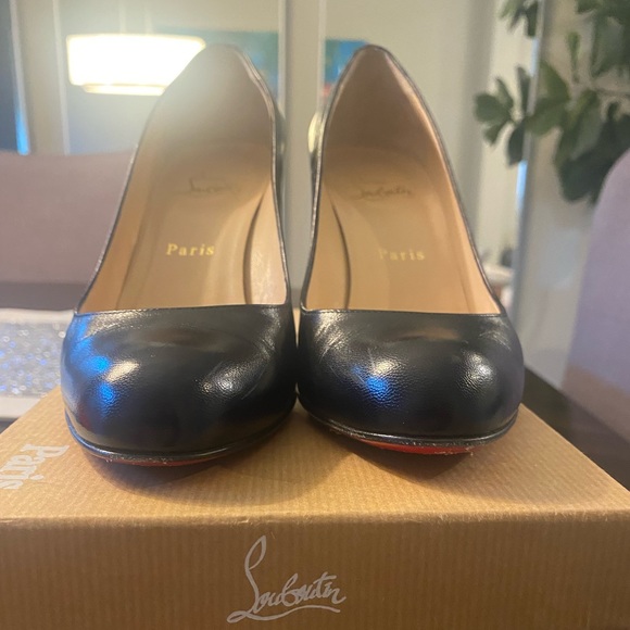 Christian Louboutin 85MM pumps black, red bottom. Size 37.5 - Picture 2 of 11